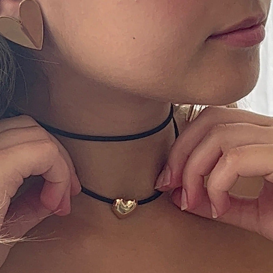Heart Suede Necklace