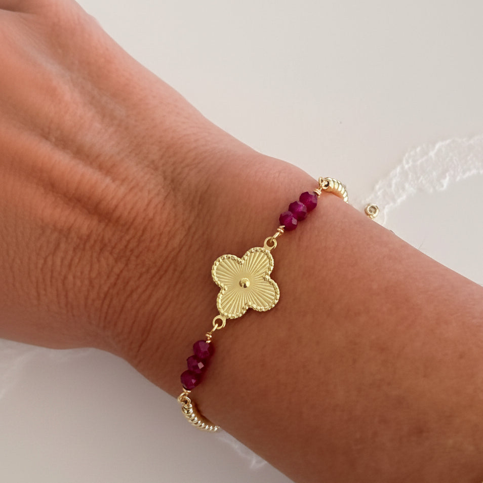 Ixora Flower Bracelet