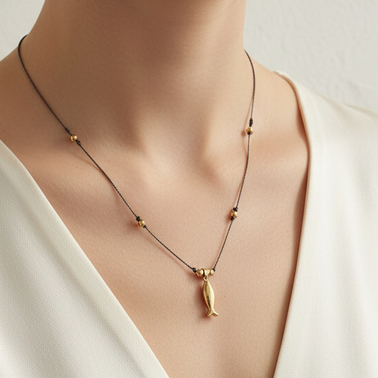 Golden Fish Necklace