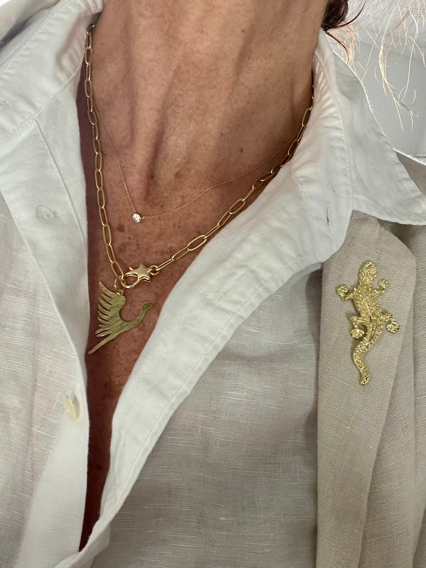 Lizard Brooche