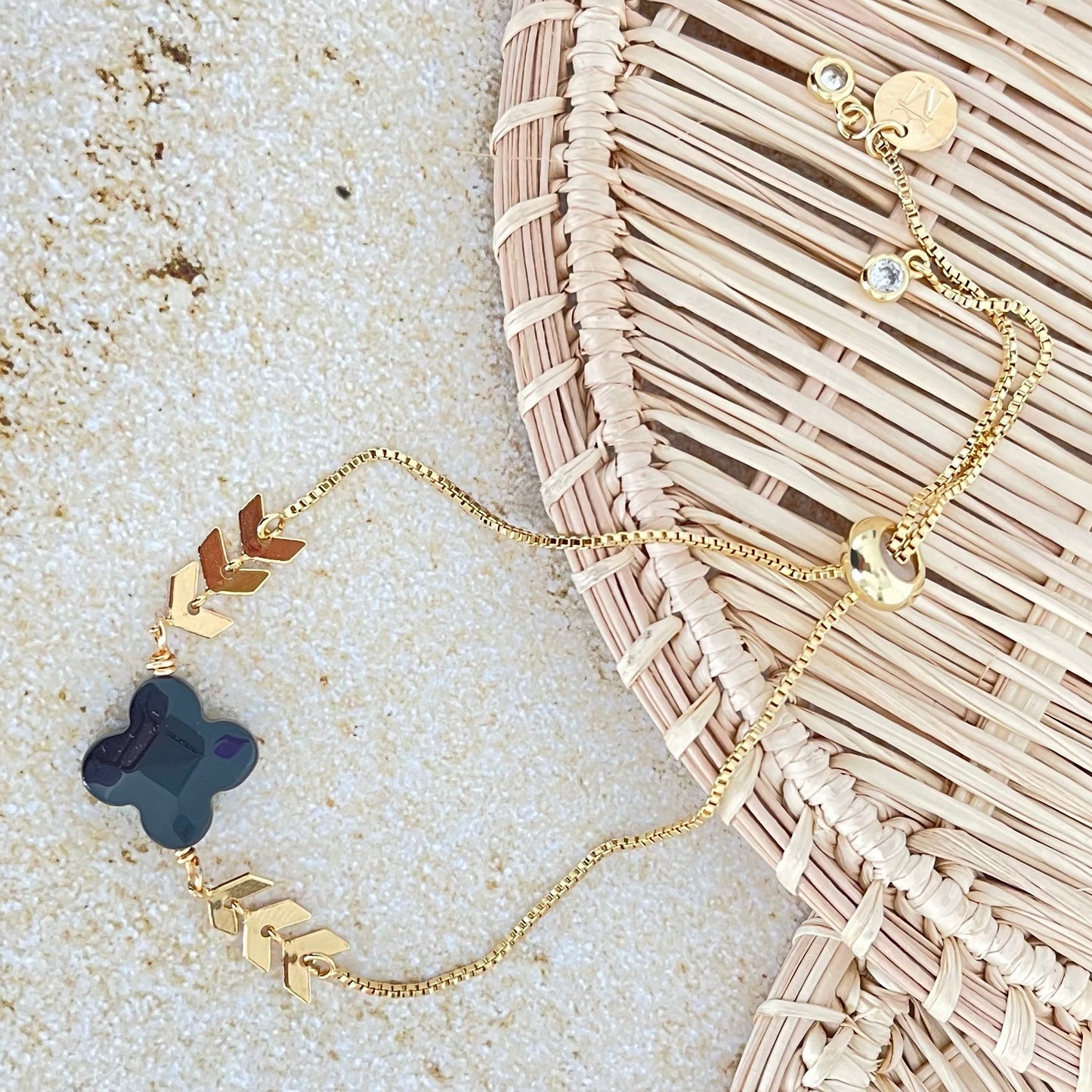 Onyx & Spike Bracelet