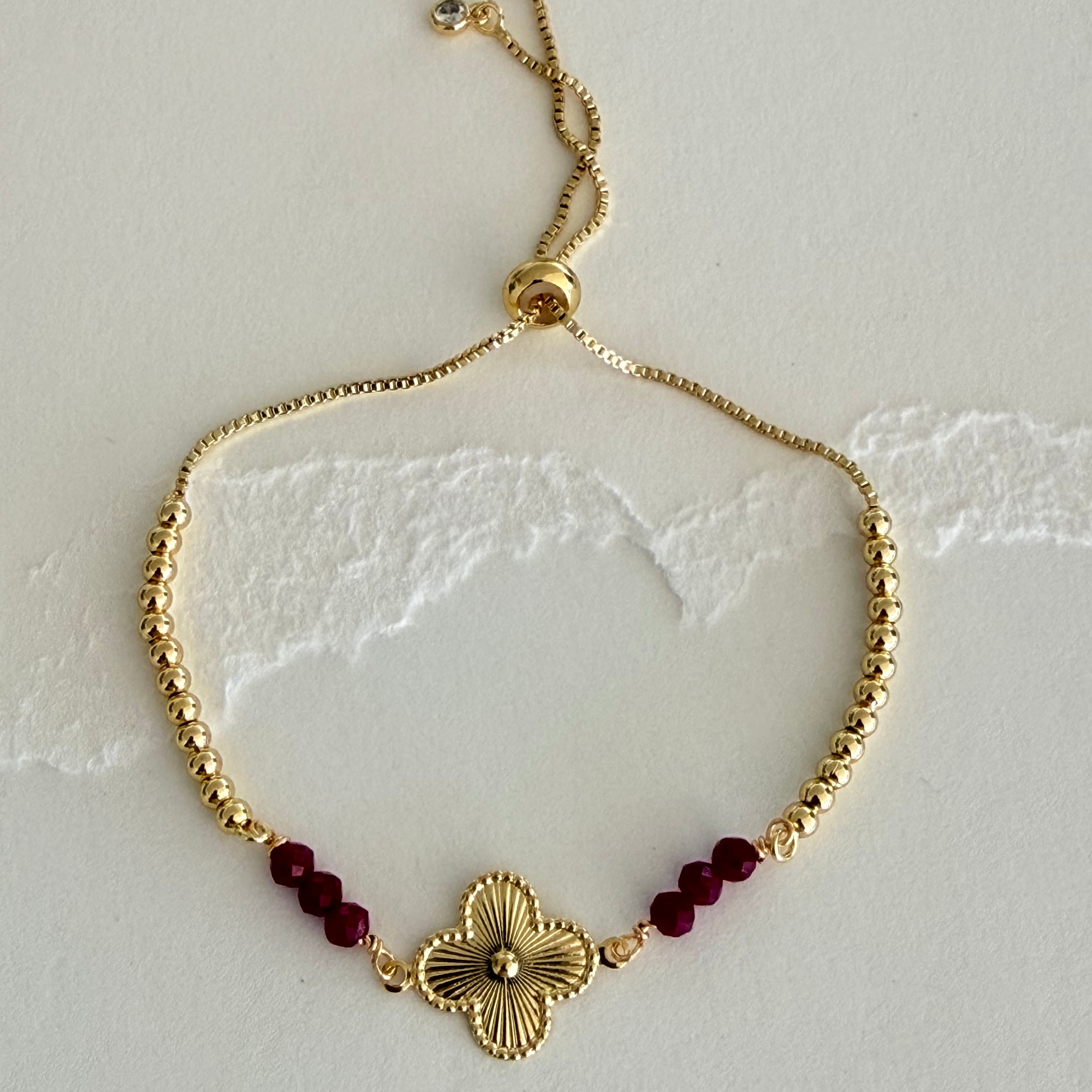 Ixora Flower Bracelet