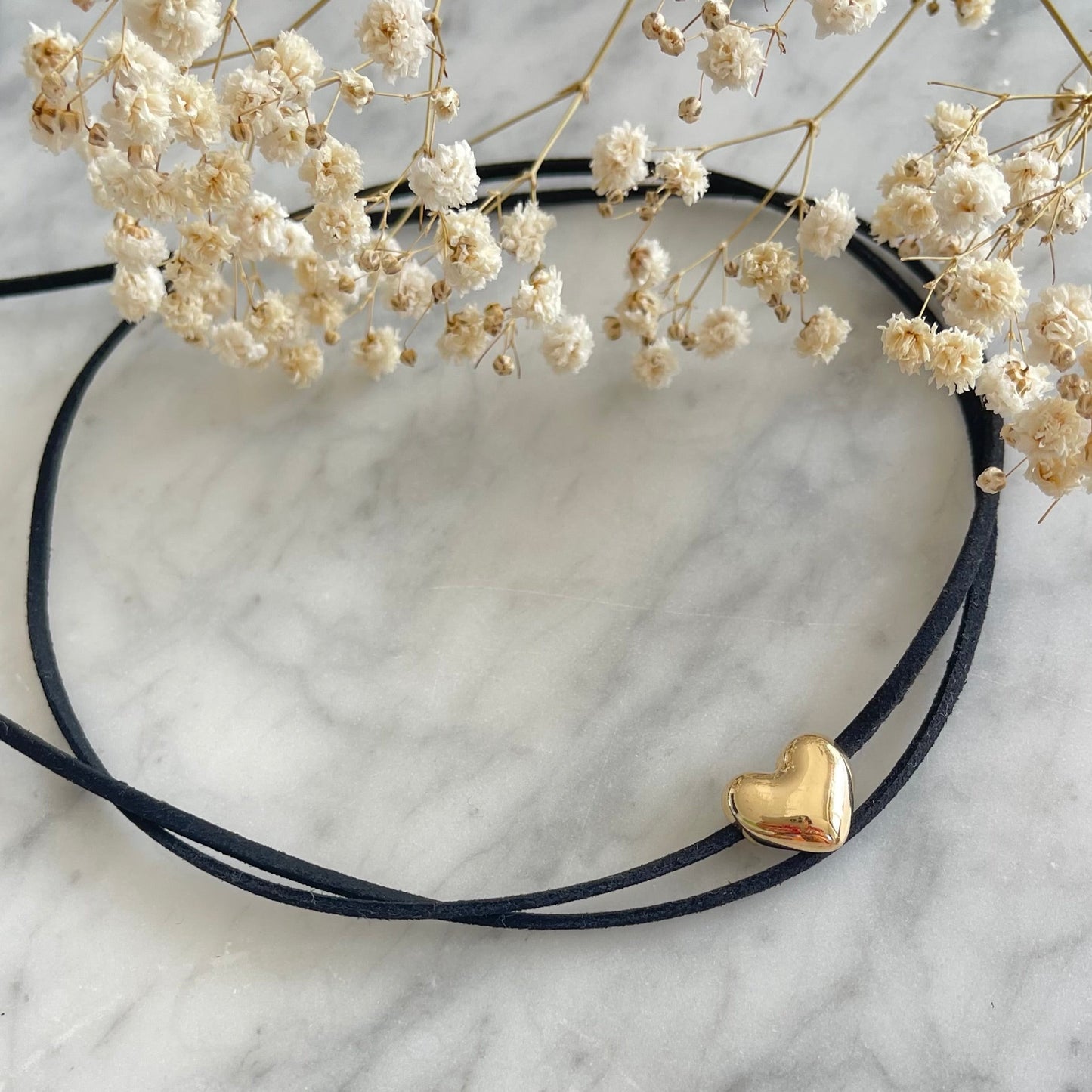 Heart Suede Necklace