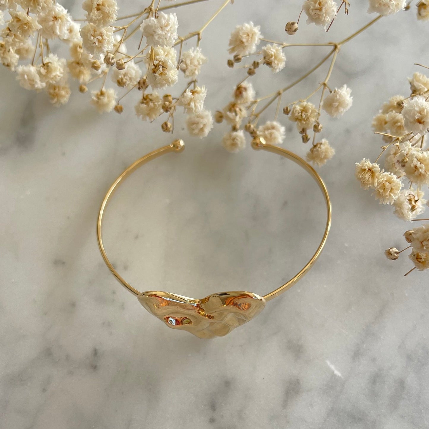 Heart Bangle Bracelet