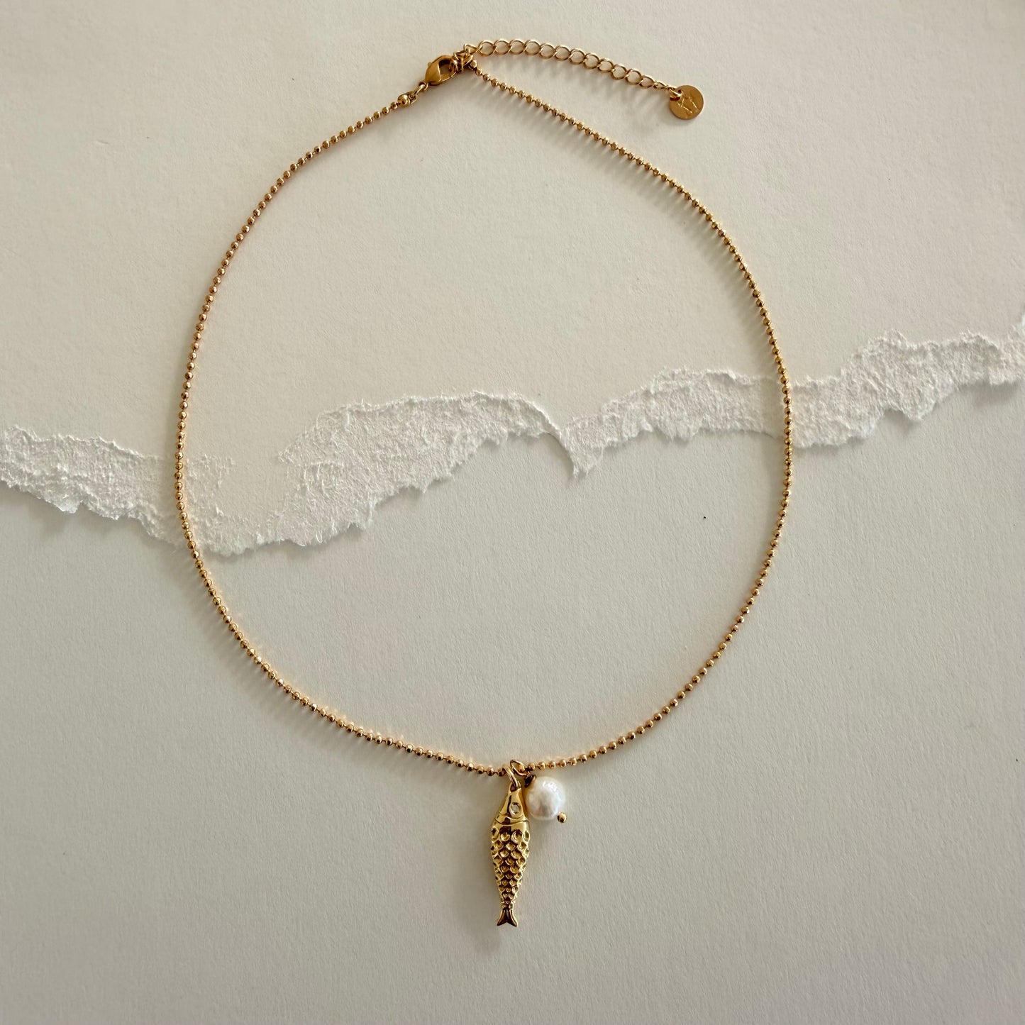 Pearl Fish Necklace