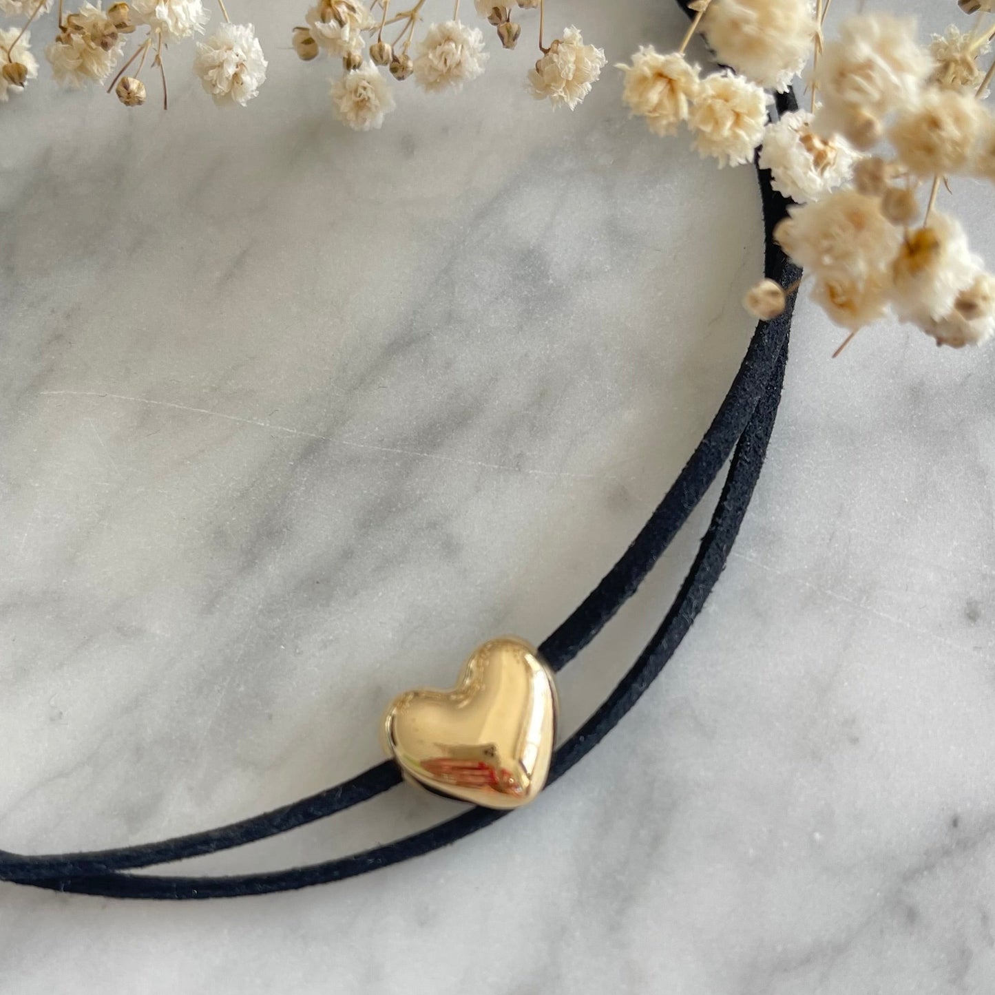 Heart Suede Necklace
