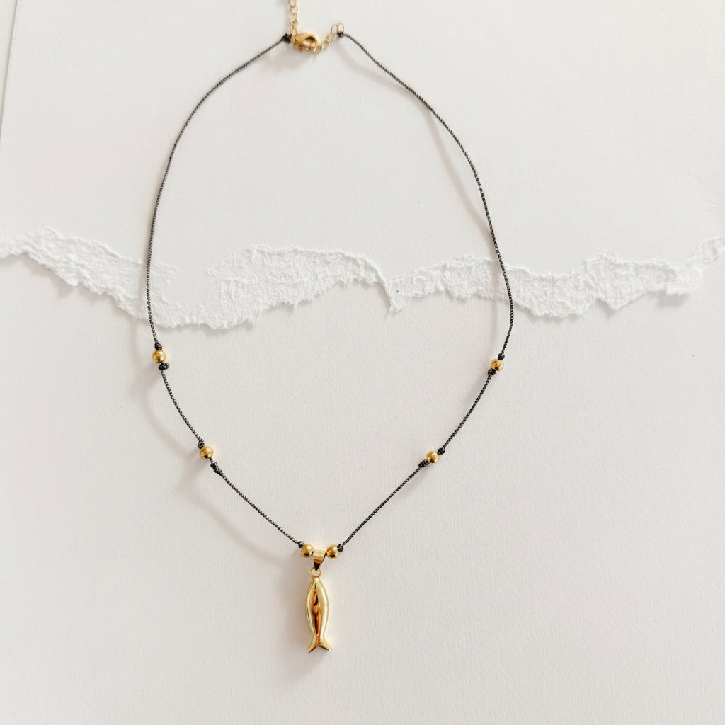 Golden Fish Necklace