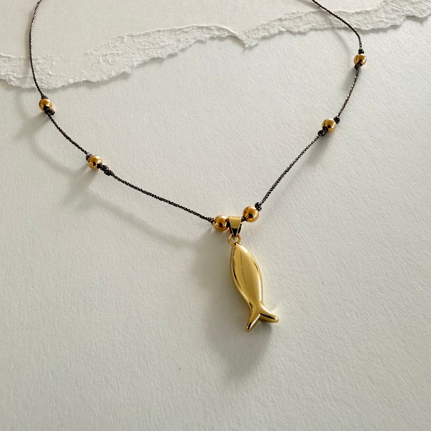 Golden Fish Necklace