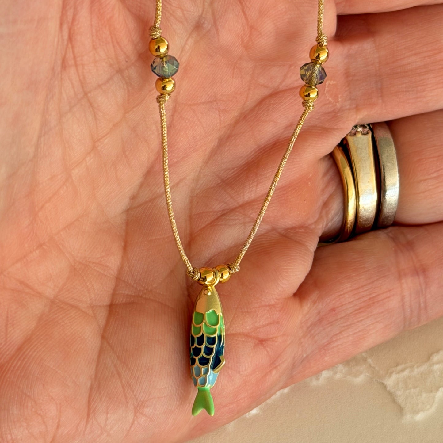 Mary Fish Necklace