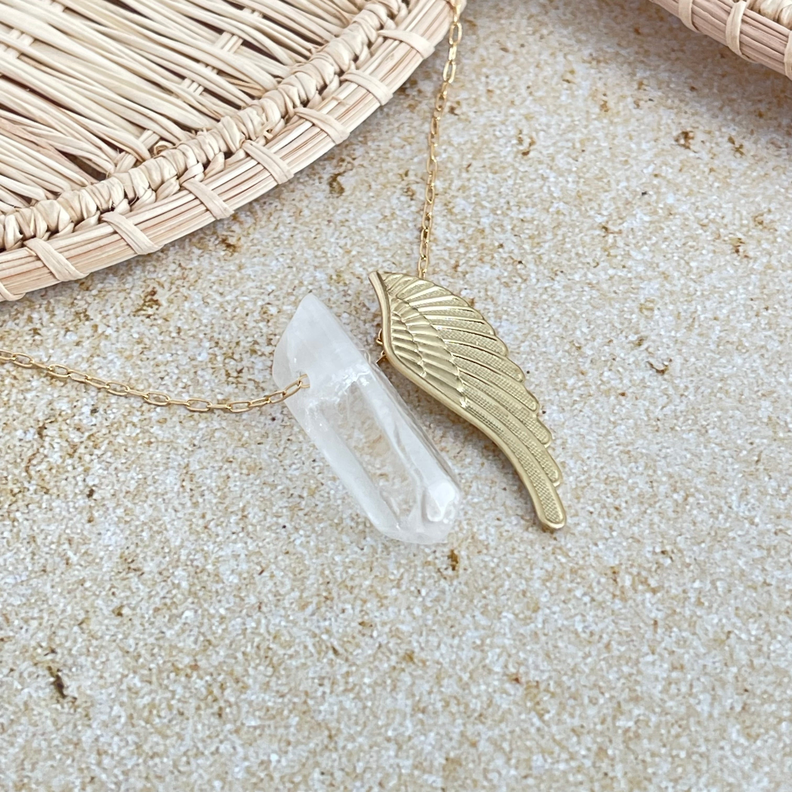 Wing Quartz Necklace