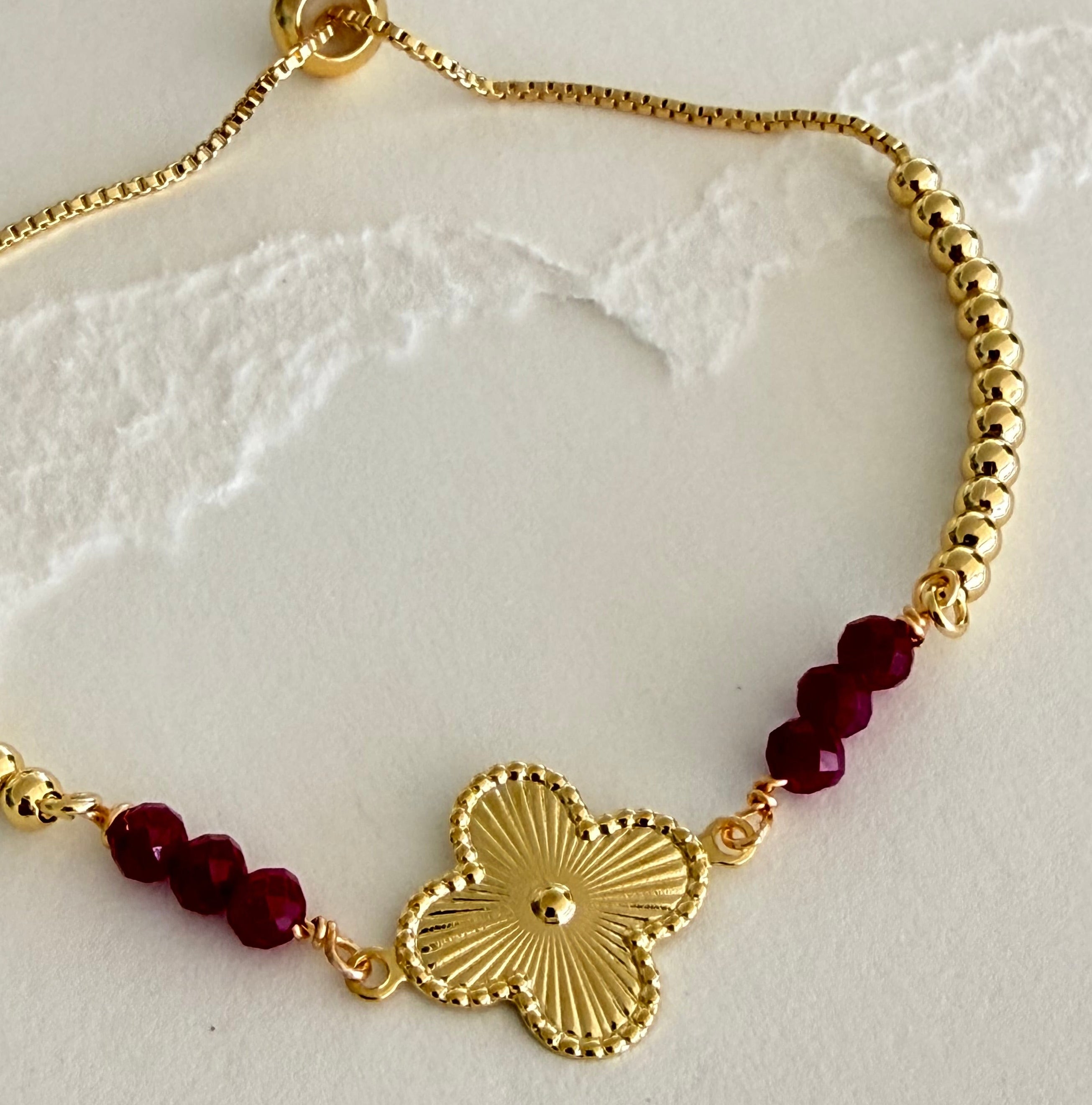 Ixora Flower Bracelet
