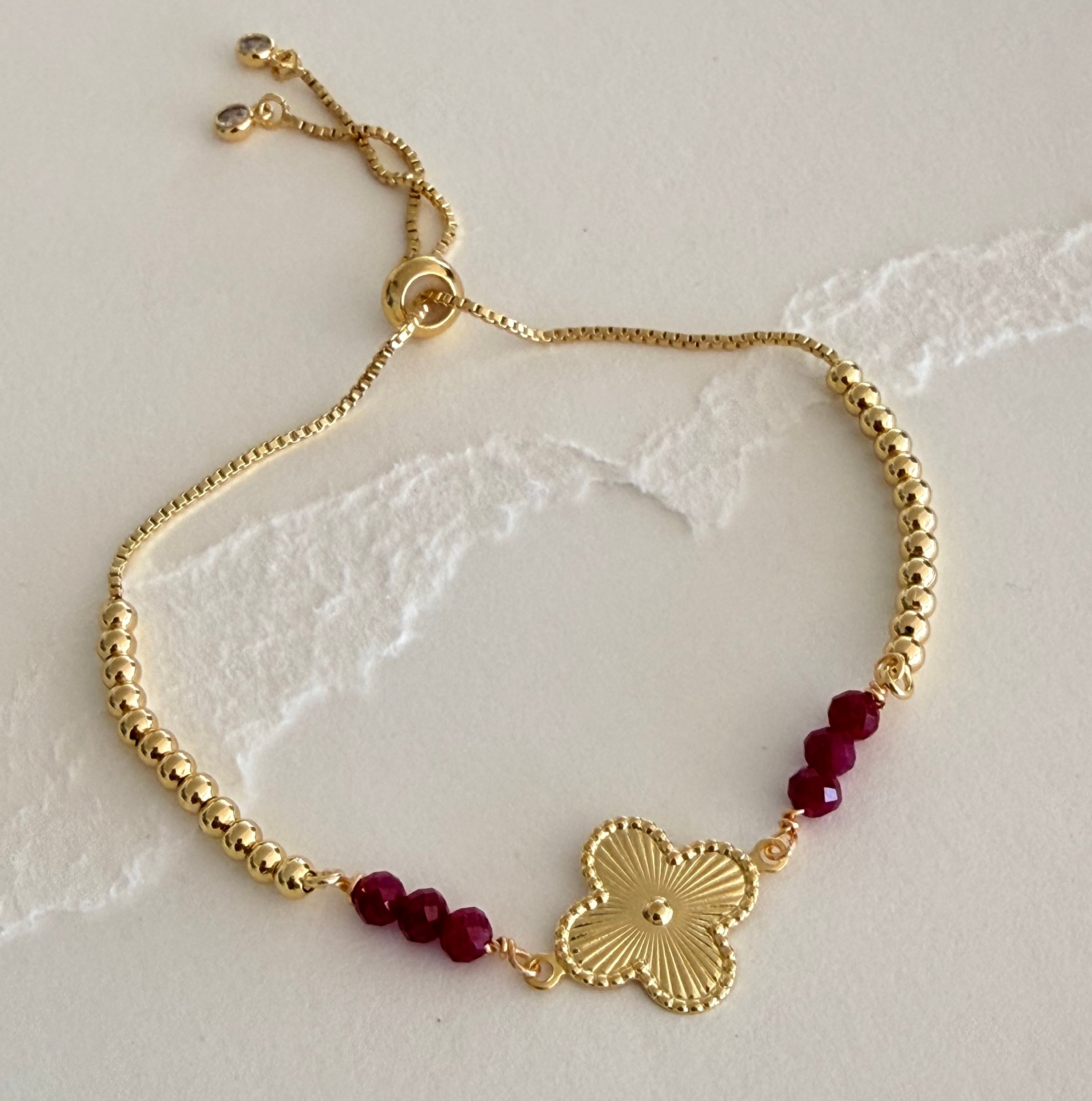 Ixora Flower Bracelet
