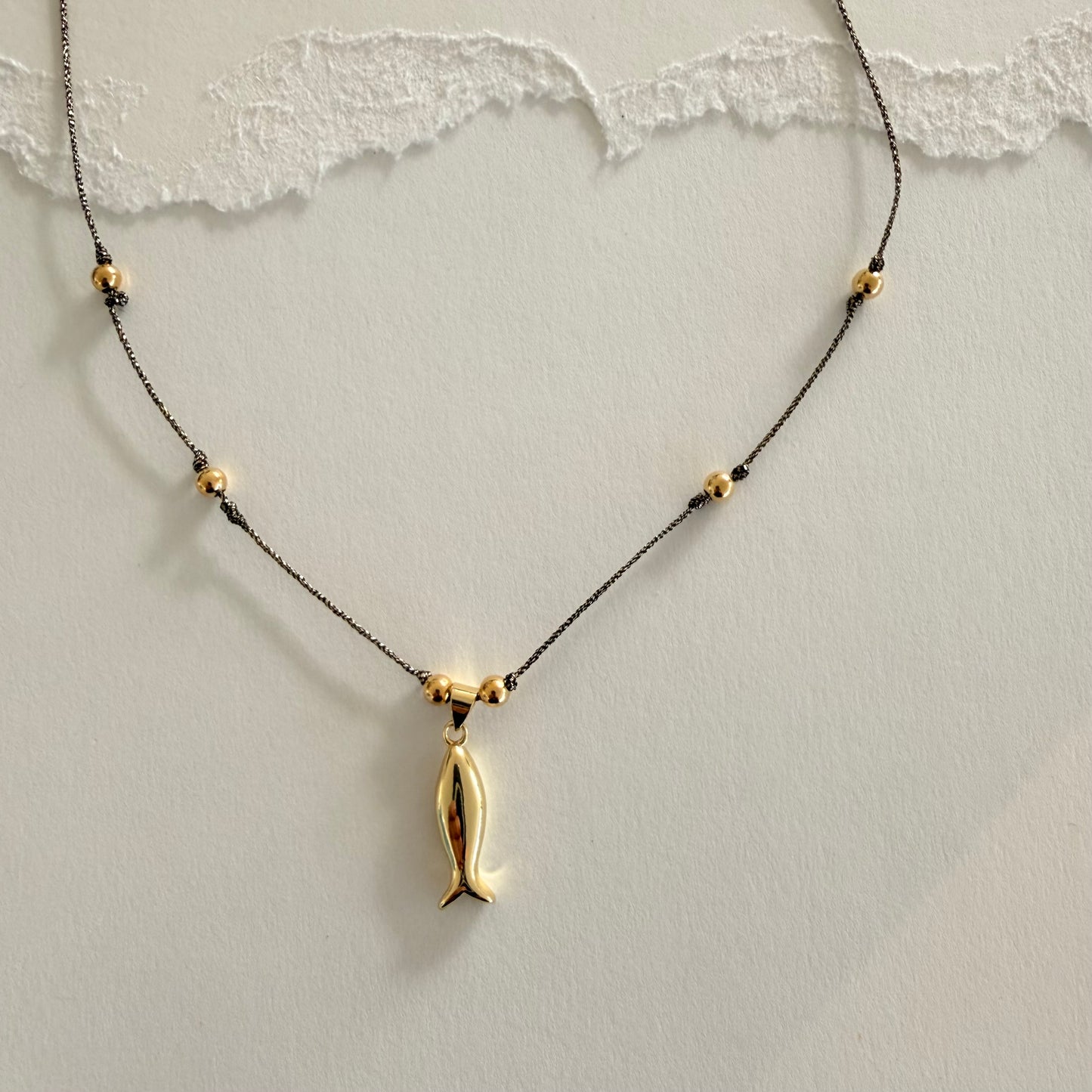 Golden Fish Necklace