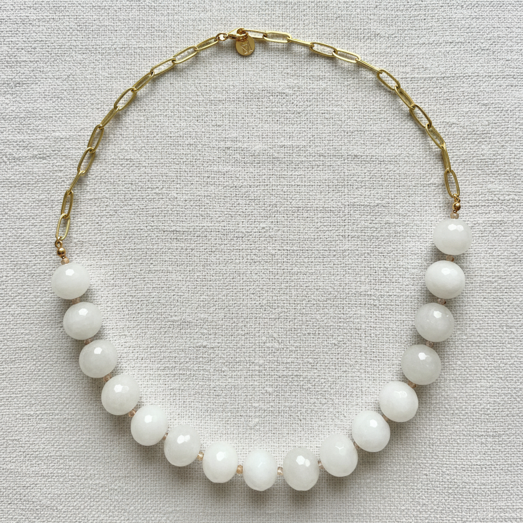The Very Big White Stone Necklace