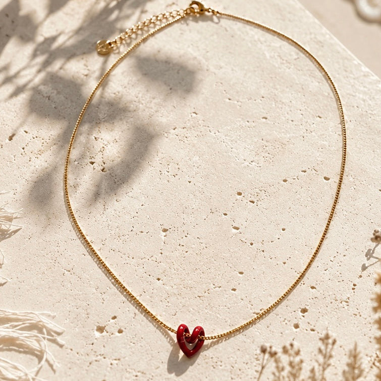 Red Heart Necklace