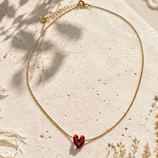 Red Heart Necklace