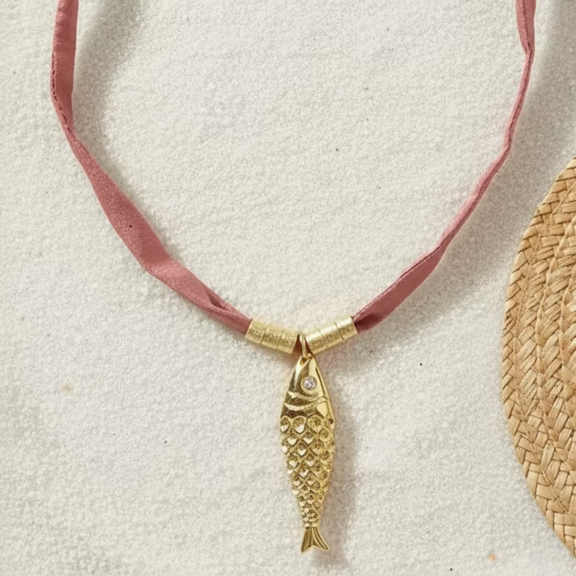 Fish Silk Necklace