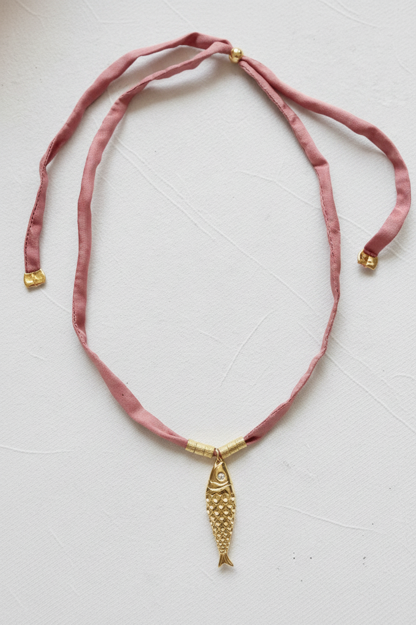 Fish Silk Necklace