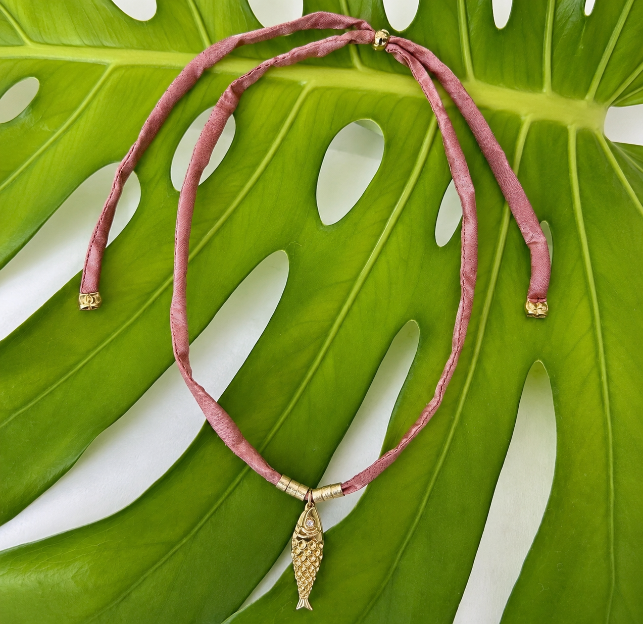 Fish Silk Necklace
