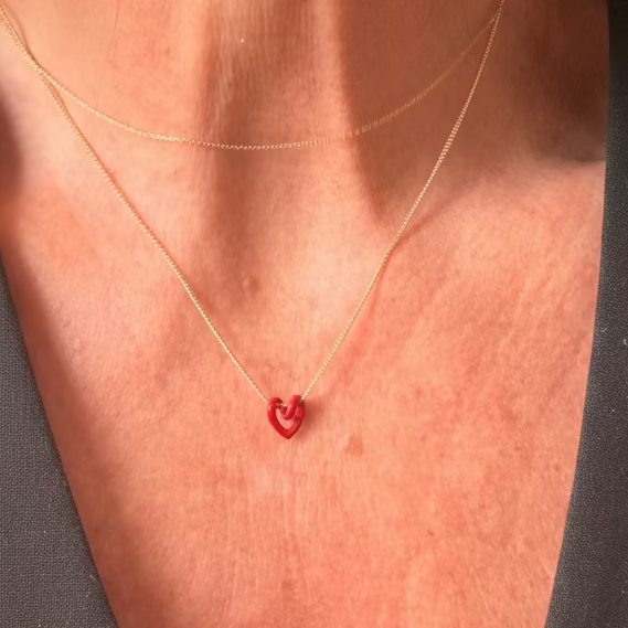 Red Heart Necklace