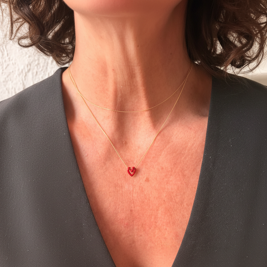 Red Heart Necklace