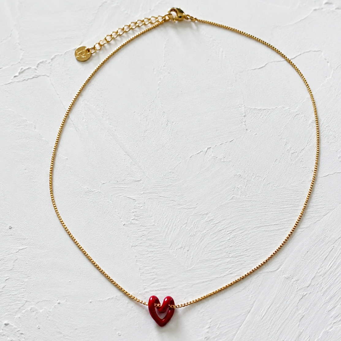 Red Heart Necklace