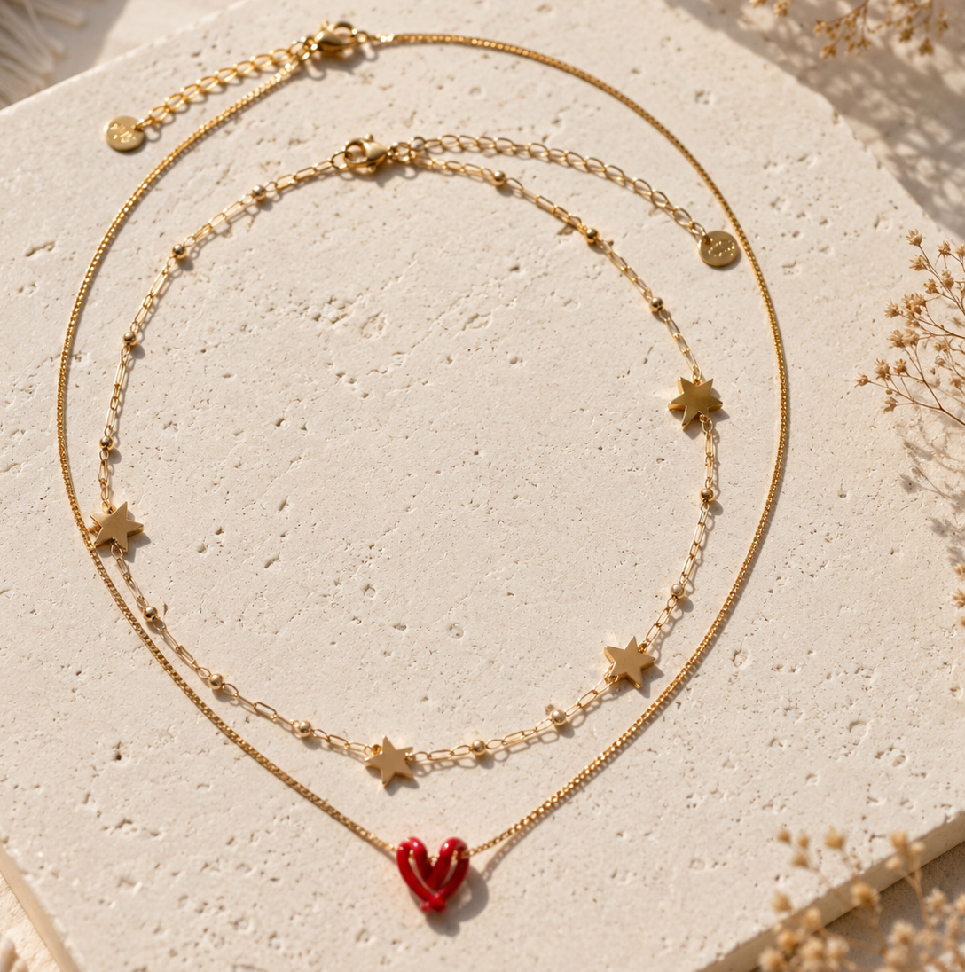 Red Heart Necklace