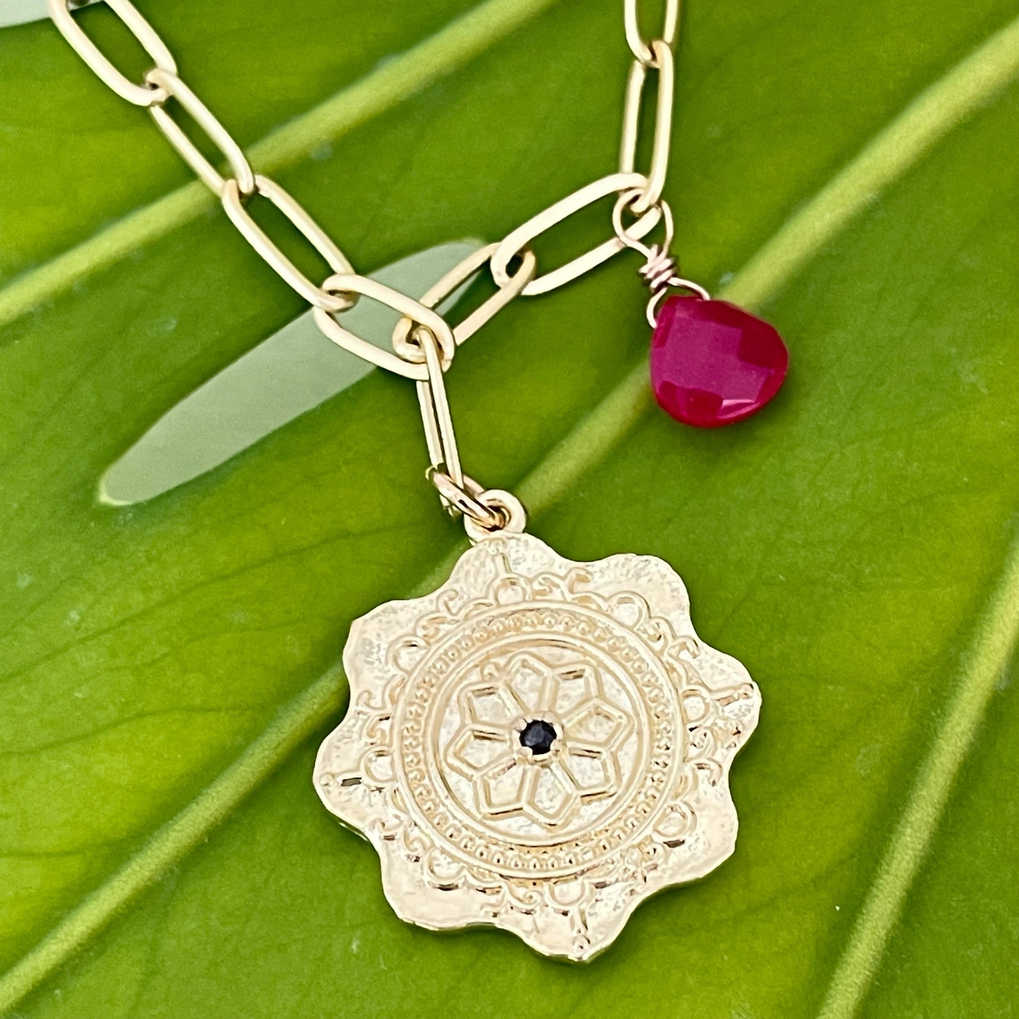 Flower Fuchsia Necklace