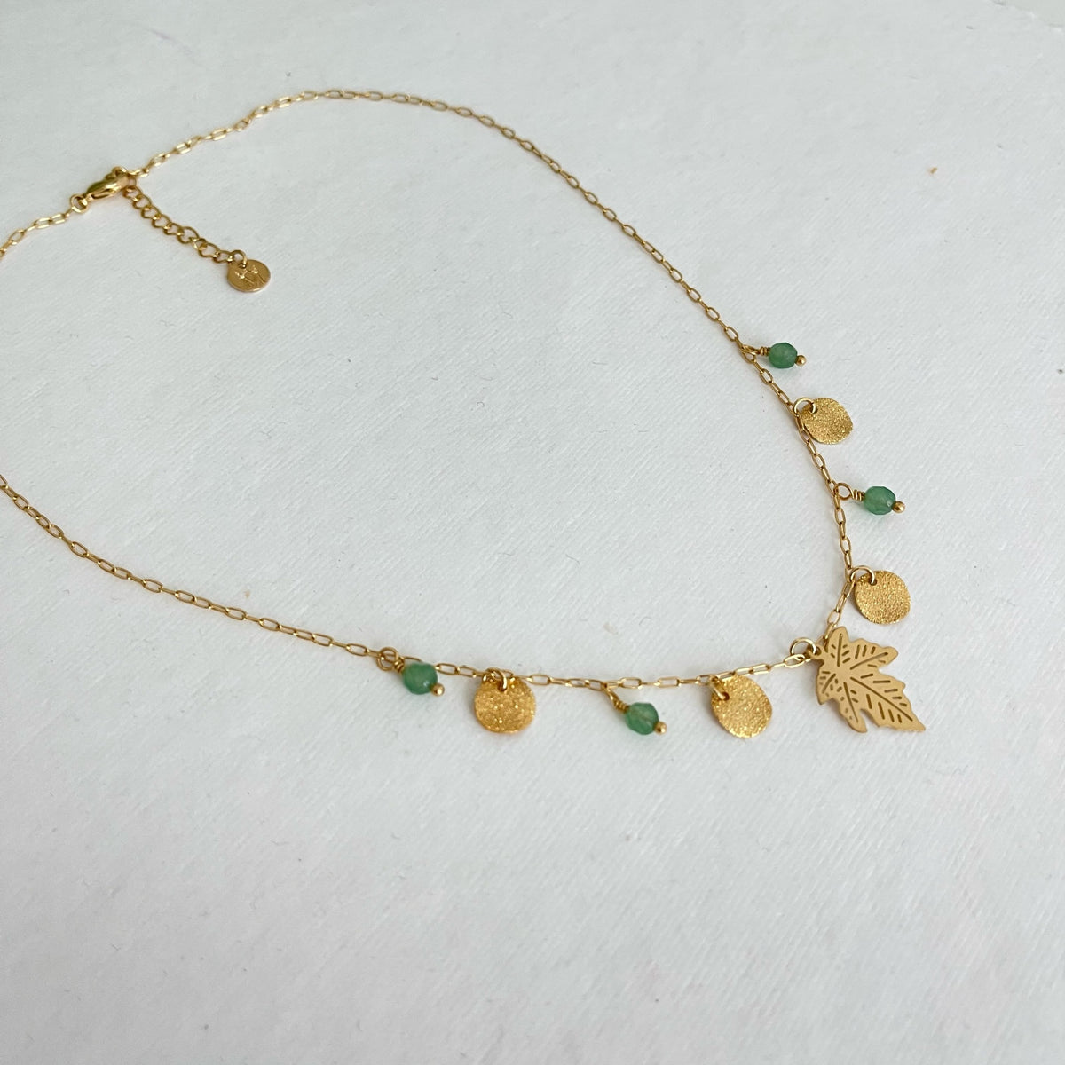 Leaf Necklace - Green