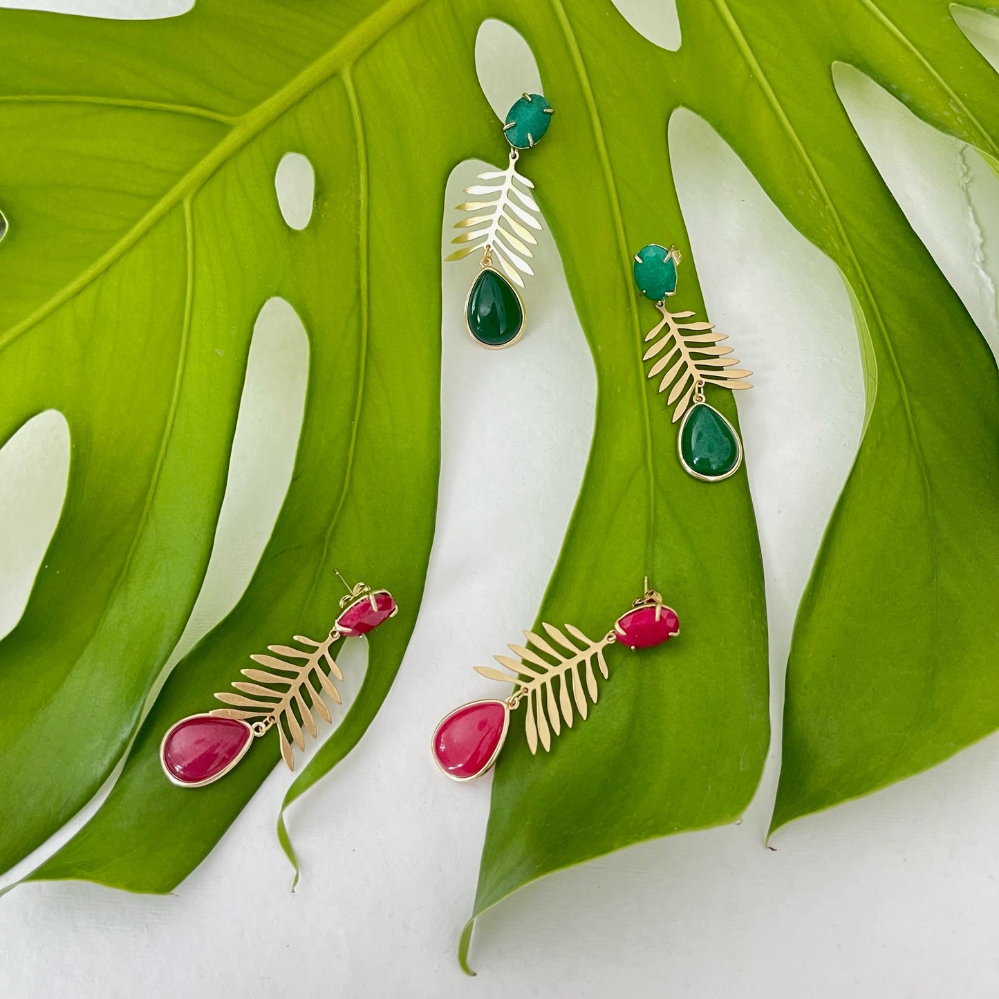 Oasis Earrings - Green