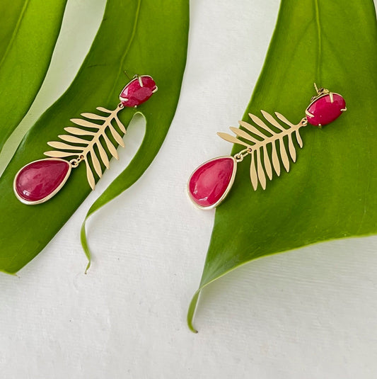 Oasis Earrings - Red