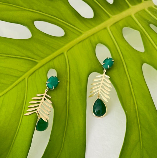 Oasis Earrings - Green