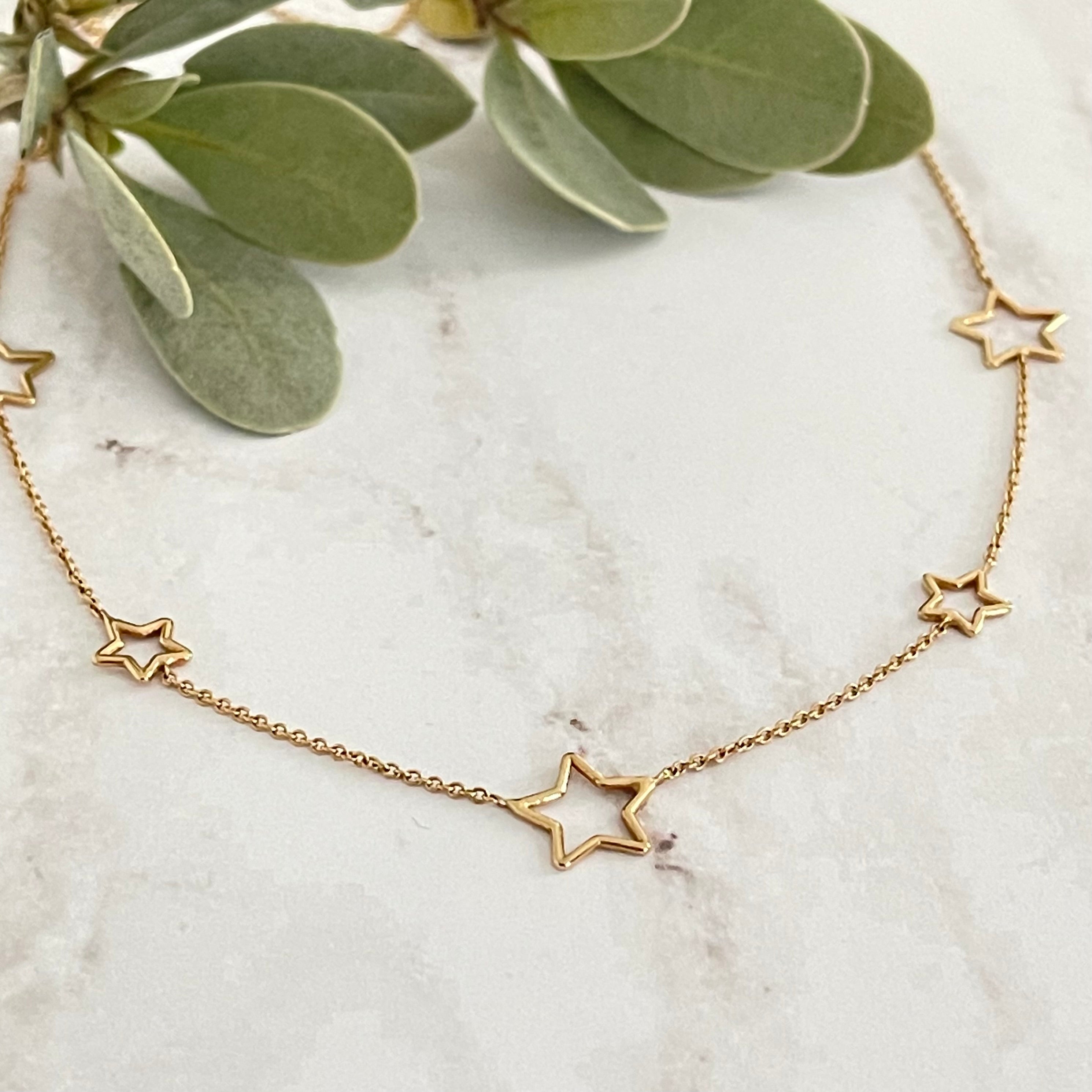 Gold Stars Necklace